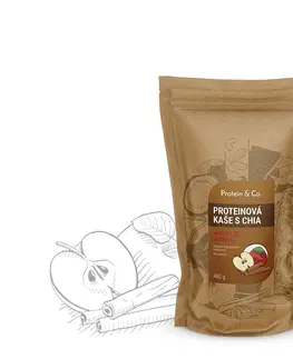 Zdravé potraviny Protein&Co Proteínová kaša s chia 480 g PRÍCHUŤ: Arašidy s karamelom