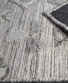 Koberce LuxD Dizajnový koberec Rasida 230 x 160 cm sivý