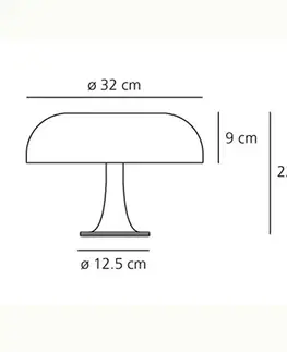 Stolové lampy Artemide Dizajnová stolná lampa Artemide Nessino, oranžová