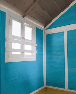 Záhradné altány Drevený záhradný domček pre deti so šmykľavkou a pieskoviskom, PORTIO