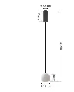 Závesné svietidlá Lucande Lucande Darkorin LED svietidlo široké zárezy