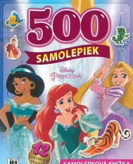 Nalepovačky, vystrihovačky, skladačky Princezné - 500 Samolepiek