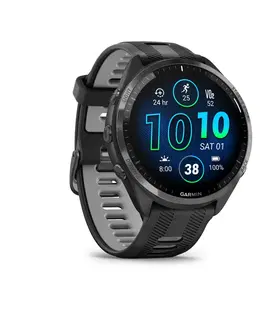 bežky Inteligentné športové hodinky s GPS a kardiom Forerunner 965 čierno-sivé