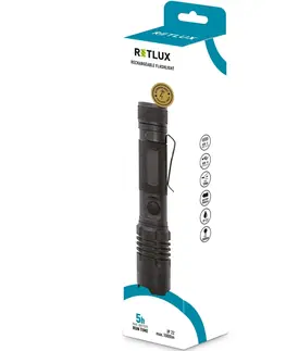 Svetlá a baterky Retlux RPL 404 Outdoor ručná nabíjacia LED svietidlo, dosvit 500 m, výdrž 5 hodín