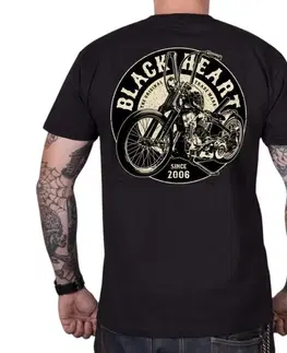 Pánske tričká Tričko BLACK HEART Chopper King čierna - M