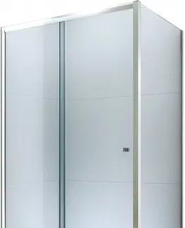 Vane MEXEN/S - Apia obdĺžnikový sprchový kút 130x90 cm, transparent, chróm + vanička 840-130-090-01-00-4010