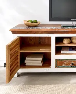 TV stolíky LuxD Dizajnový TV stolík Jacktar 150 cm biele mango