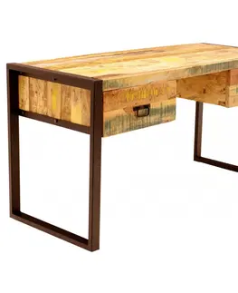 Písacie a pracovné stoly Písací stôl 160x76x70 Retro recyklované mango