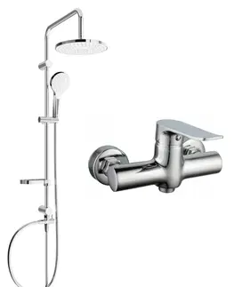 Sprchy a sprchové panely MEXEN/S - Erik sprchový stĺp vrátane sprchovej batérie Pecos, chróm 72740205-00