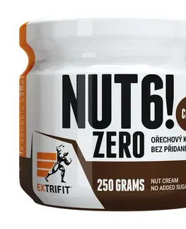 Arašidové a iné maslá Nut 6! Zero - Extrifit  250 g Salted Caramel