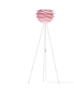 Stojacie lampy UMAGE UMAGE Carmina Mini stojaca ružová/Tripod biely