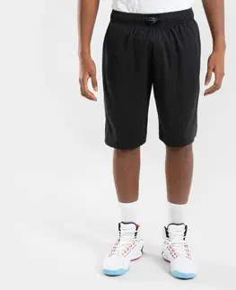 nohavice Basketbalové šortky SH500 unisex čierne