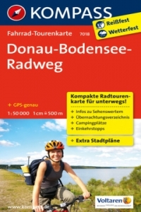 Európa Donau - Bodensee - Radweg 1 : 50 000