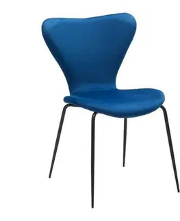 Stoličky do jedálne Jedálenská stolička Alicia Tmavá Modrá