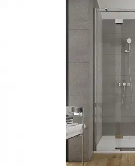 Sprchovacie kúty CERSANIT - Sprchové dvere s pántami CREA 90x200, pravé, číre sklo S159-006