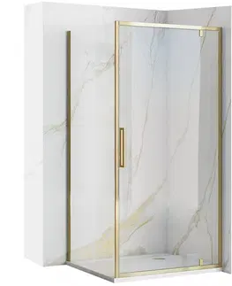 Sprchové dvere REA/S - Sprchová kabína Rapid Swing Gold Dvere: 90 x Sprchová zástena: 80 KPL-K5618