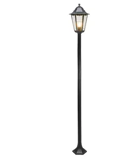 Zahradne stlpove lampy Klasické stojace vonkajšie svietidlo čierne 170 cm IP44 - New Orleans