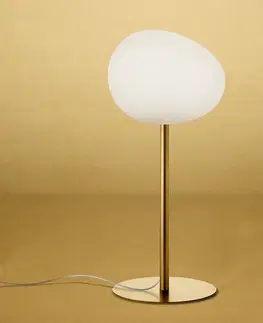 Stolové lampy Foscarini Foscarini Gregg media alta stolová lampa, zlatá