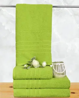 Uteráky Bavlnený uterák a osuška, Finer zelený 50 x 95 cm