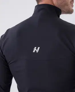 Pánske bundy Pánska športová bunda Nebbia „Control“ 332 Black - XL