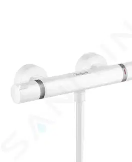 Kúpeľňové batérie HANSGROHE - Ecostat Comfort Termostatická sprchová batéria, matná biela 13116700
