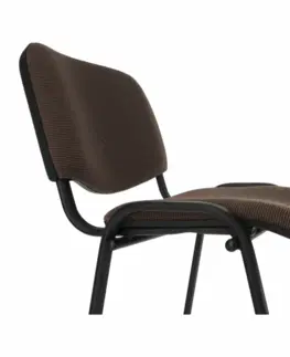Konferenčné stoličky Kancelárska stolička, hnedá, ISO NEW C24