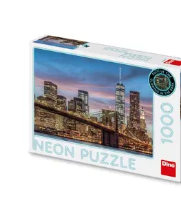 1000 dielikov Dino Toys Puzzle New York 1000 neon Dino