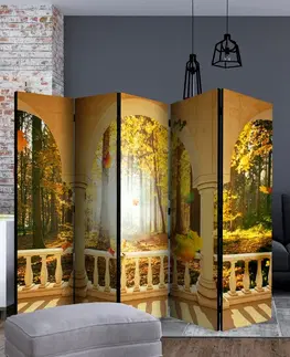 Paravány Paraván Dream About Autumnal Forest Dekorhome 135x172 cm (3-dielny)