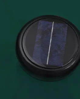 Slnečníky Závesný slnečník s LED Ø 300 cm Zelená