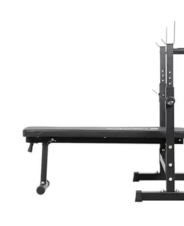 Posilňovacie lavice Nakladací činkový set s lavicou inSPORTline CEM 180+40 cm/30 mm 5-105kg