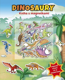 Leporelá, krabičky, puzzle knihy Kniha s magnetkami: Dinosaury