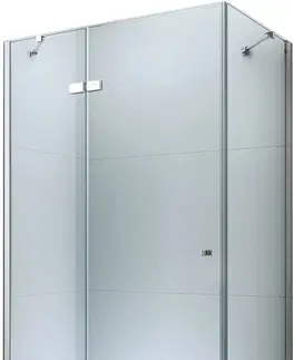 Vane MEXEN/S - Roma sprchovací kút 120x100 cm, kyvný, číre sklo, chróm + vanička 854-120-100-01-00-4010
