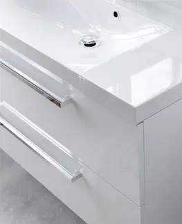 Kúpeľňový nábytok MEREO - Bino kúpeľňová skrinka horná 63 cm, pravá, biela CN666