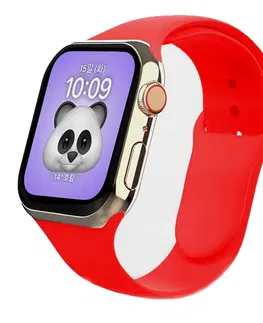Príslušenstvo k wearables Swissten silikónový remienok pre Apple Watch 38-40, červený 46000102