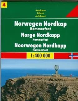 Do auta Nórsko Severný mys mapa 1:400TIS