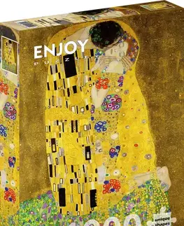 1000 dielikov Enjoy Puzzle Gustav Klimt: The Kiss 1000 Enjoy