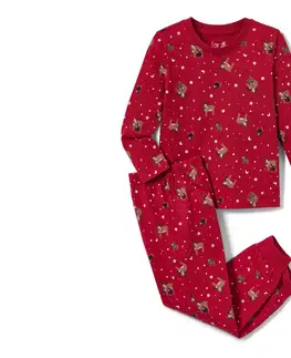 Sleepwear & Loungewear Detské džersejové pyžamo, červené
