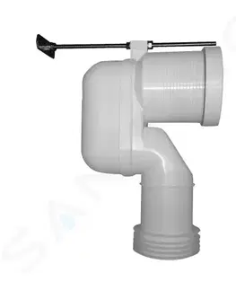 Kúpeľňa DURAVIT - Příslušenství Vario pripojovacie koleno na WC, spodný odpad 8990250000