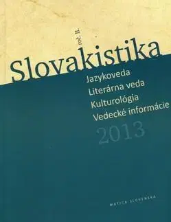 Literárna veda, jazykoveda Slovakistika 2013 - Imrich Sedlák