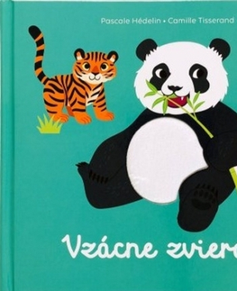 Leporelá, krabičky, puzzle knihy Spoznávaj dotykom: Vzácne zvieratá - Kolektív autorov