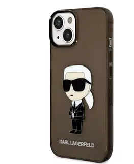 Puzdrá na mobilné telefóny Puzdro Karl Lagerfeld IML Ikonik NFT pre Apple iPhone 14, čierne 57983112418