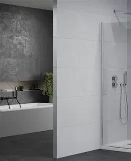 Vane MEXEN/S - PRETORIA duo sprchovací kút 80 x 80 cm, transparent, chróm + vanička vrátane sifónu 852-080-080-01-02-4010