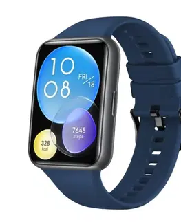 Príslušenstvo k wearables FIXED Silikónový remienok pre Huawei Watch FIT2, modrý