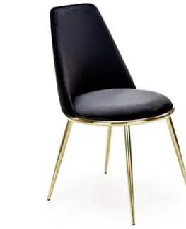Čalúnené stoličky Stolička W156 čierna