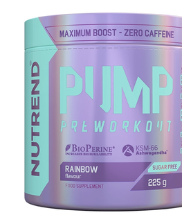 Stimulanty a energizéry Pre-workout zmes Nutrend Pump 225g bez kofeínu tropical blend