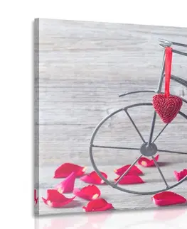 Obrazy kvetov Obraz bicykel plný ruží