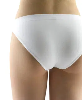 Nohavičky Klasické nohavičky s úzkym bokom EcoBamboo biela - S/M