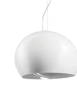 Závesné svietidlá Vistosi Závesná lampa Surface Ø 27 cm E27 biela/sivá
