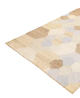 Koberce LuxD Dizajnový koberec Sarina 230 x 160 cm béžovo-modrý