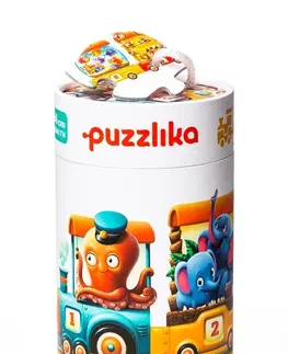 Hračky puzzle PUZZLIKA - 13050 Vlak 94 cm - náučné puzzle 20 dielikov
